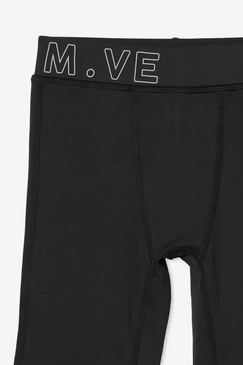 Robust Cotton On M.ve Shortie Tight Black Activewear Girls 2-14