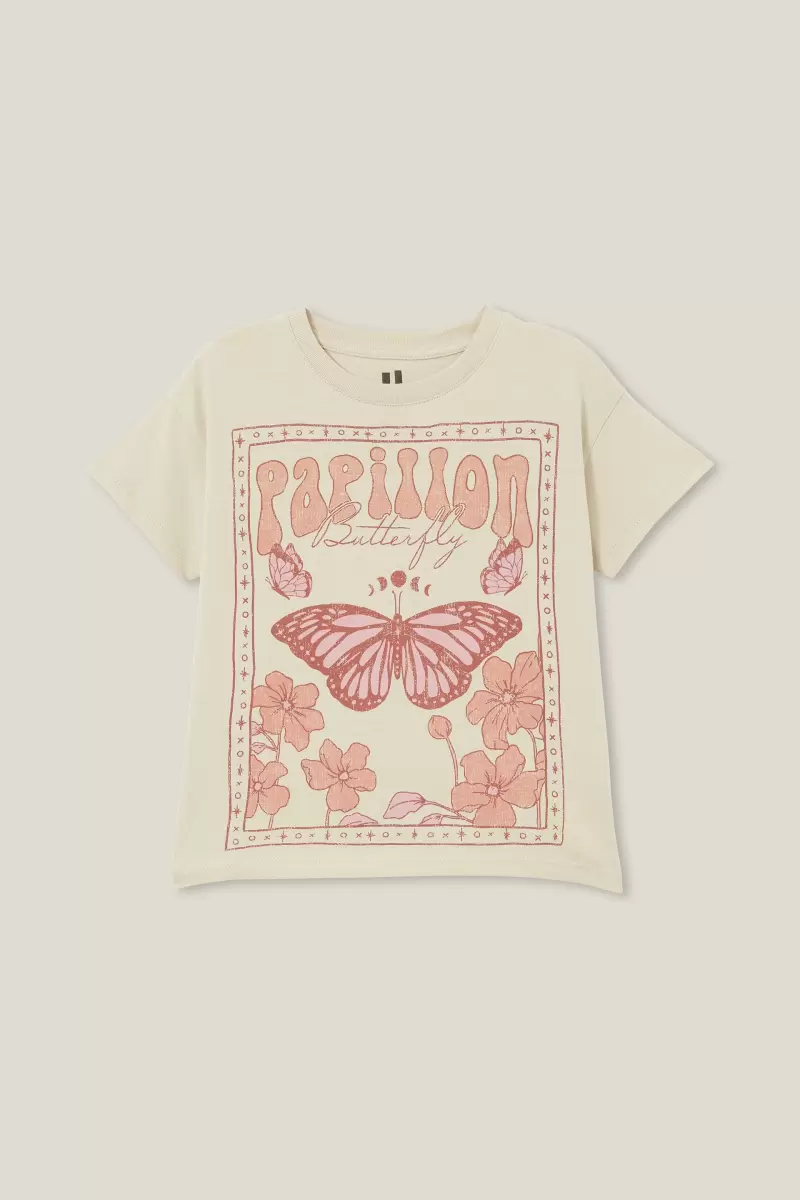 Rainy Day/Papillon Butterfly Cotton On Poppy Short Sleeve Print Tee Tops & T-Shirts Luxury Girls 2-14 - 3