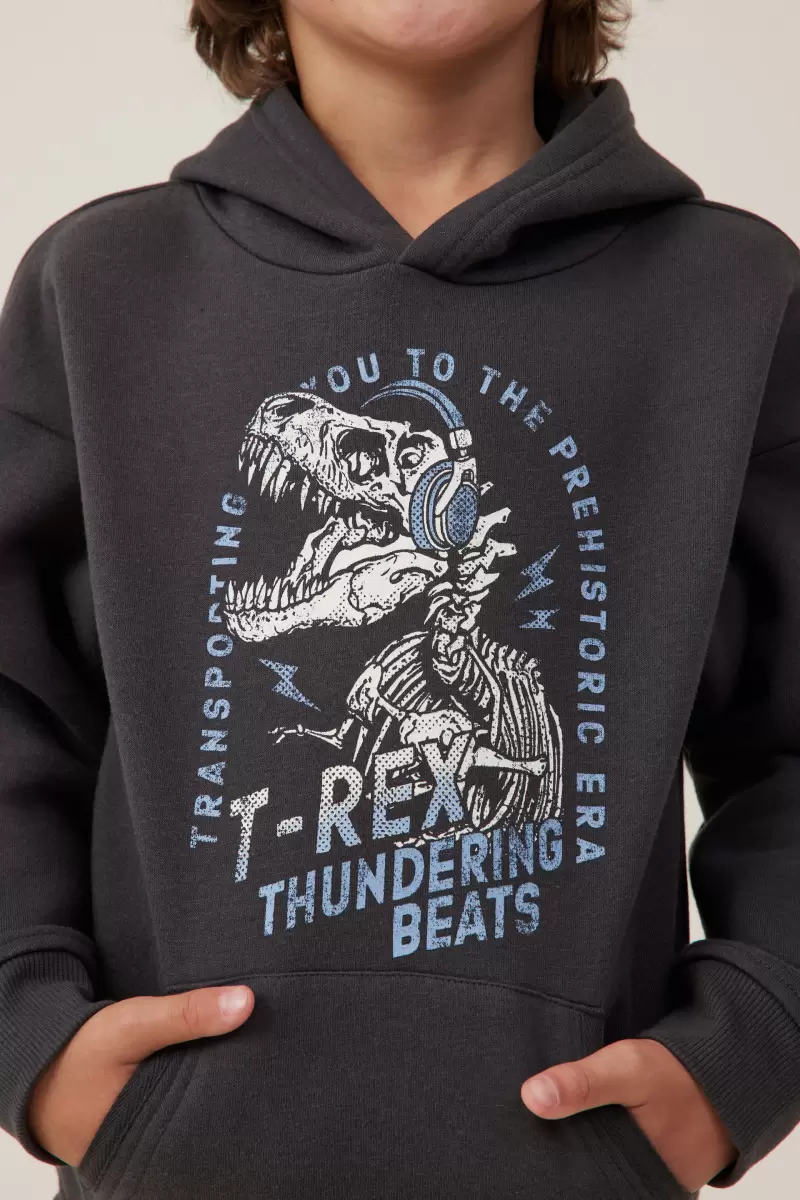 Sweatshirts & Sweatpants Phantom/T-Rex Thundering Beats Introductory Offer Boys 2-14 Cotton On Marco Hoodie - 2
