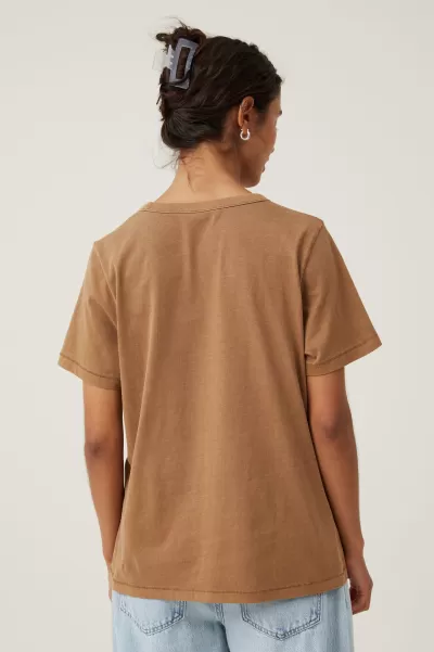 Stylish Washed Pinecone Cotton On The Classic Organic Tee Tops Women