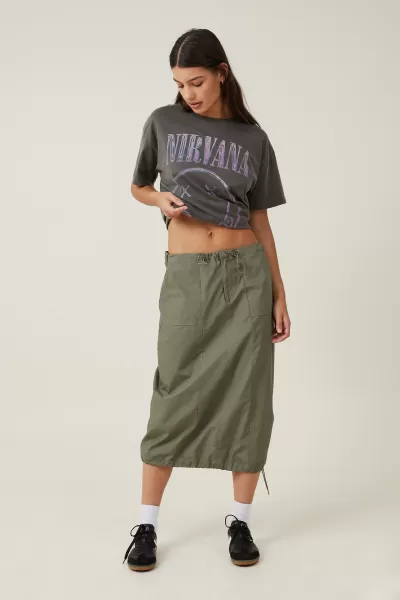 Tops Lcn Mt Nirvana In Utero/Slate Women Oversized Fit Nirvana Tee Streamlined Cotton On