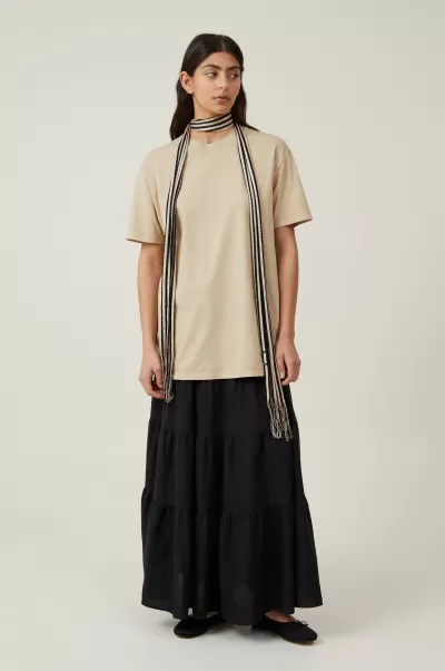 Psychic Readings/Mid Taupe Tops Women Cotton On Embody The Oversized Graphic Tee