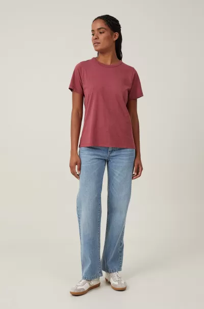Tops Cotton On Plum Marle Women The Classic Organic Tee Professional