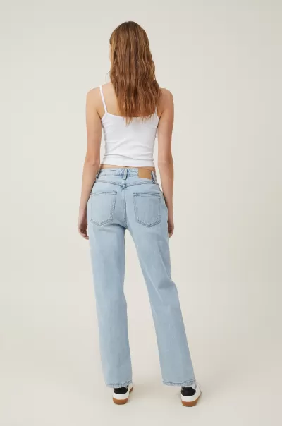 Cotton On Jeans Women Bondi Blue Rip Coupon Slim Straight Jean
