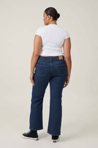 Oxford Blue Stretch Bootcut Flare Jean Early Bird Cotton On Women Jeans