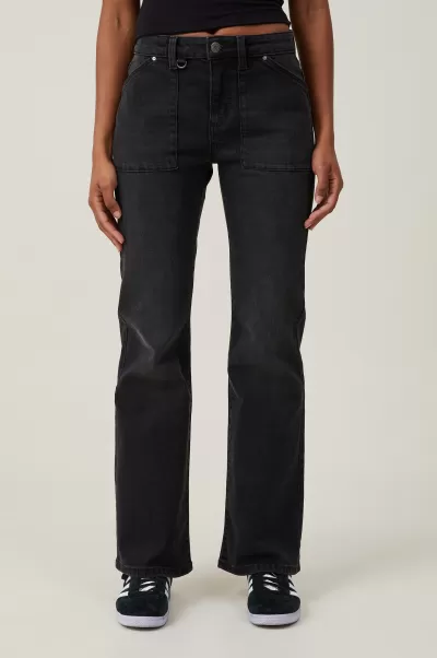 Jeans Cotton On Black Pepper/Utility Women Stretch Bootcut Flare Jean Affordable