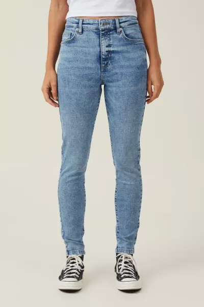 Rapid Jeans Surfers Blue Cotton On Women High Rise Skinny Jean