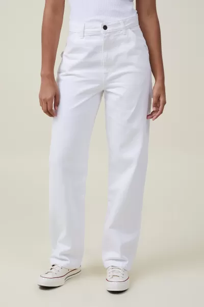 Cotton On White Professional Carpenter Jean Jeans Women