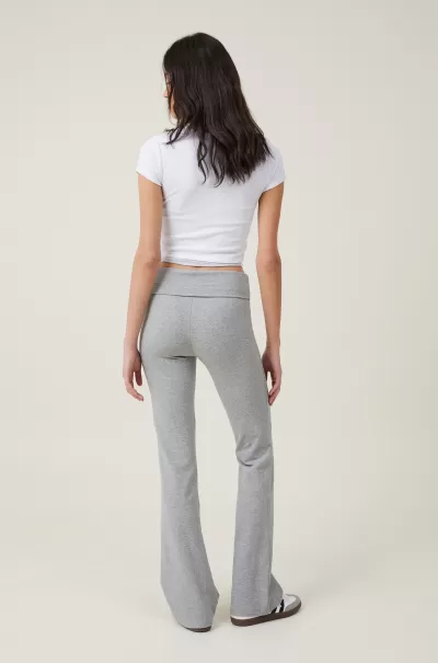 Cotton On Trendy Women Grey Marle Pants Bella Bootleg Pant