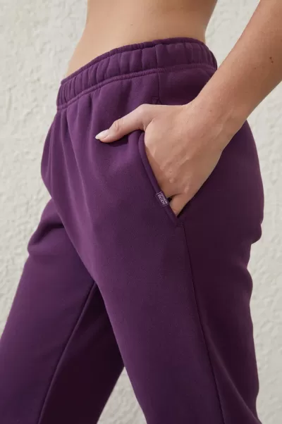 Pickled Beet Pants Plush Essential Gym Trackpant Cotton On Innovative Women