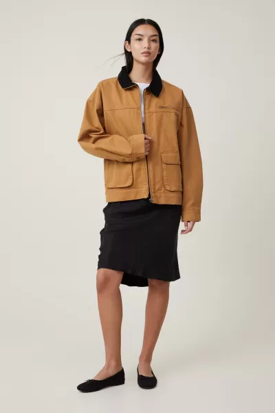 Jackets Women Premium Tan Cotton On Workwear Jacket