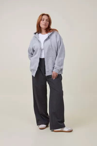 Cotton On Sweats & Hoodies Women Sale Grey Marle Classic Zip-Through Hoodie