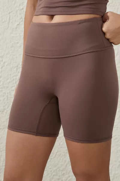 Sturdy Women Deep Taupe Ultra Soft Yoga Bike Short Cotton On Shorts