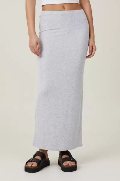 Grey Marle Skirts Women Innovative Staple Rib Maxi Skirt Cotton On