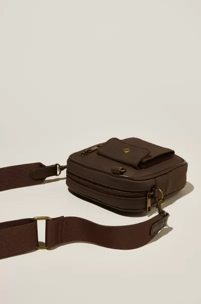 Women Chocolate Nubuck Jordie Camera Cross Body Bag Bargain Bags & Belts Cotton On
