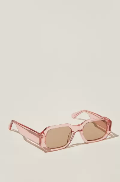 Sunglasses Cotton On Rapid Women Kennedy Square Sunglasses Sunfaded Pink