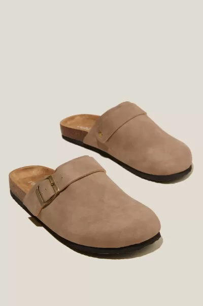 Shoes & Slippers Roebuck Nubuck Rex Buckle Mule Cotton On Modern Women
