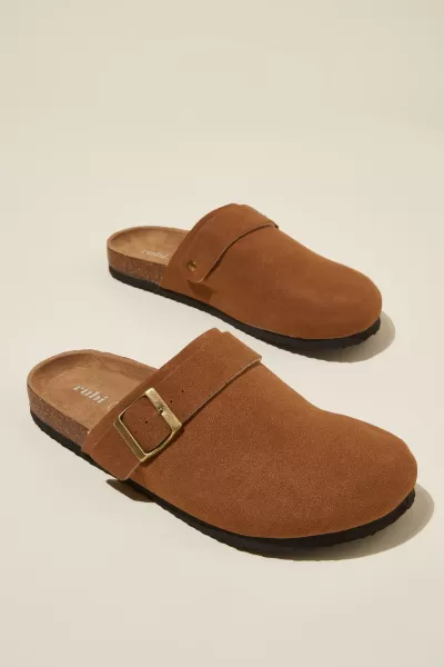 Rex Buckle Mule Now Shoes & Slippers Sienna Brown Micro Cotton On Women