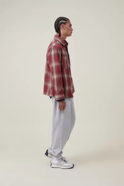 Men Cotton On Functional Loose Fit Track Grey Marle Pants