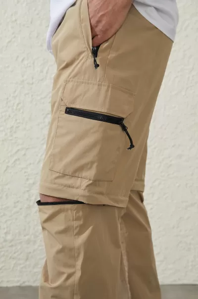 Men Cotton On Affordable Pants Khaki Active Zip Off Pant