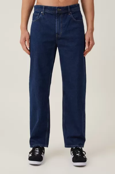 Cotton On Pants Affordable Classic Rinse Blue Baggy Jean Men