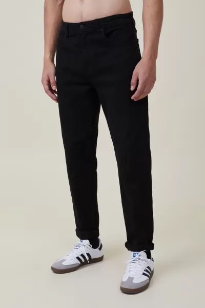 New Black Relaxed Tapered Jean Cotton On Practical Men Pants