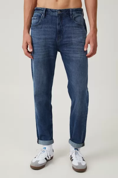 Relaxed Tapered Jean Men Pants Cotton On Backyard Blue Long-Lasting