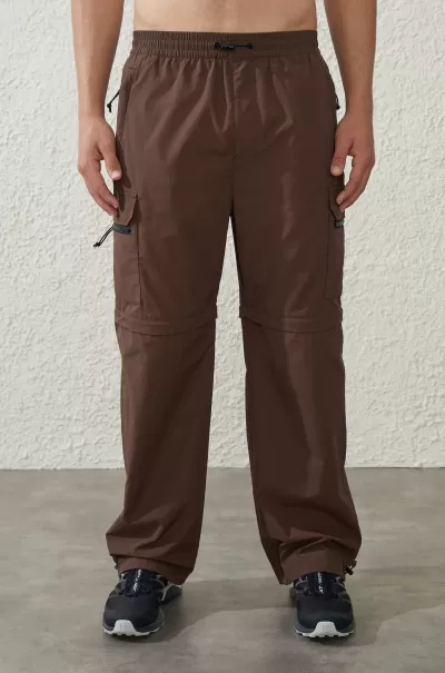 Pants Active Zip Off Pant Uncompromising Chocolate Cotton On Men