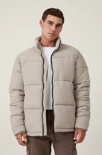 Recycled Puffer Jacket Cotton On Outstanding Stone Jackets Men