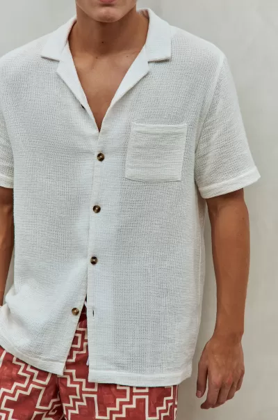 Men Cotton On Palma Short Sleeve Shirt Shirts & Polos Order White