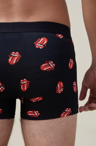 Mens Special Edition Trunks Lcn Bra Black/Rolling Stones Socks & Underwear Trusted Cotton On Men