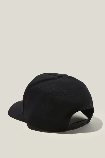 Beanies & Hats Cotton On Curved Peak Snapback High-Performance Black/White/La Men
