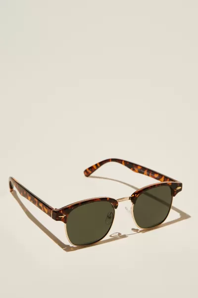 Elegant Cotton On Men Leopold Polarized Sunglasses Sunglasses Tort/Gold/Green