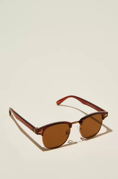 Toffy/Copper/Brown Fast Cotton On Sunglasses Leopold Sunglasses Men