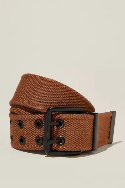 Men Navy/Brown Cotton On Fresh Reversible Canvas Belt Bags & Belts