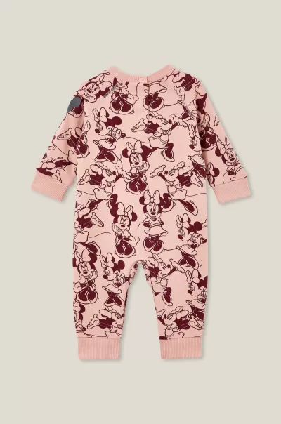 Hadley All In One Usa -Lcn Lcn Dis Zephyr/Crushed Berry Minnie Sketch Quality Sweatpants & Hoodies Cotton On Baby