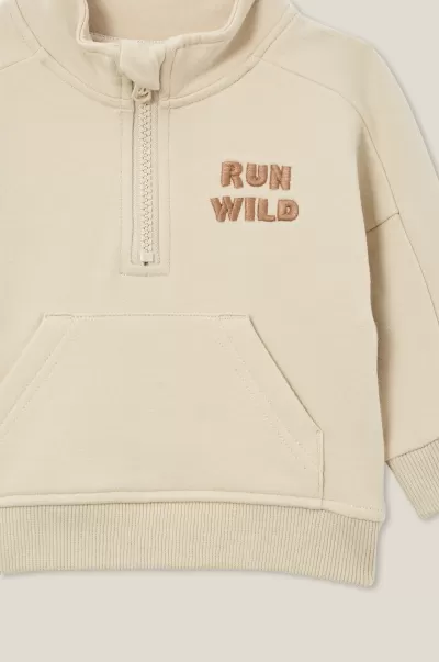 Baby Azari Quarter Zip Pullover Cotton On Popular Rainy Day/Run Wild Sweatpants & Hoodies