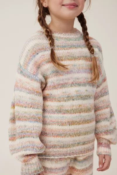 Flur Jumper Girls 2-14 Rainbow Stripe Jackets & Sweaters Cotton On Implement