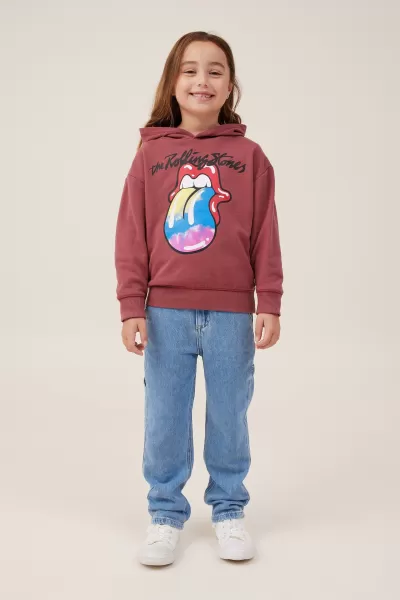 Lcn Bra Rolling Stones Tongue/Henna License Emerson Hoodie Cotton On User-Friendly Sweatshirts & Sweatpants Girls 2-14
