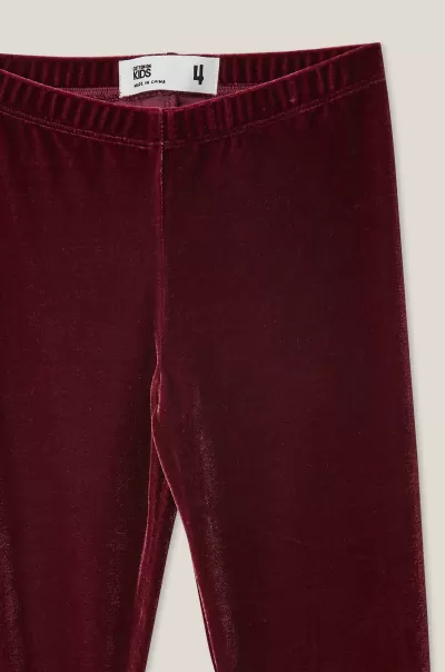 Cheap Leggings &  Pants & Jeans Huggie Tights Girls 2-14 Cotton On Crushed Berry/Velvet