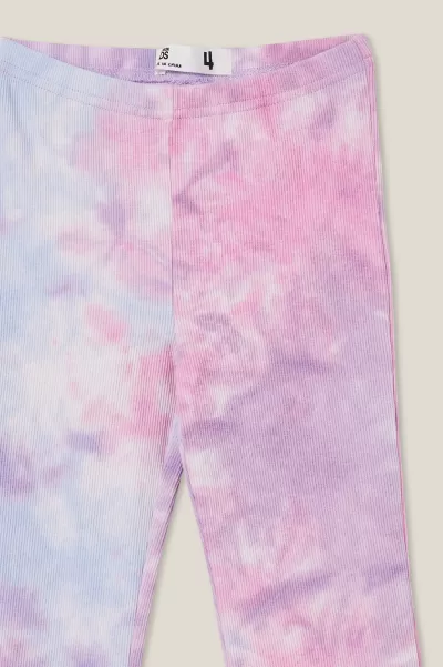 Reduced To Clear Lilac Drop/Rainbow Tie Dye Leggings &  Pants & Jeans Cotton On Frankie Flare Pant Girls 2-14