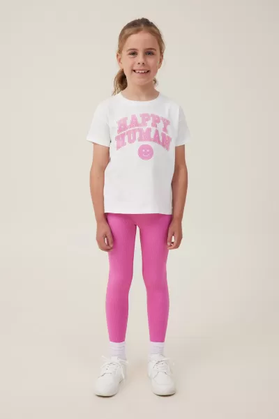 Cotton On Raspberry Pink Dynamic Girls 2-14 Leggings &  Pants & Jeans Imogen Seamfree Legging