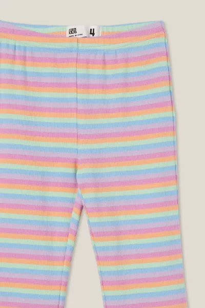 Cotton On Leggings &  Pants & Jeans Frankie Flare Pant Girls 2-14 Rainbow Stripe Reliable