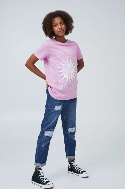 Limited Girls 2-14 Leggings &  Pants & Jeans Cotton On Midnight Wash Ivy Mom Jean