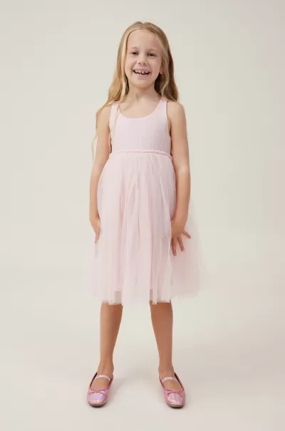 Girls 2-14 Cotton On Dresses Reliable Jocelyn Dress Up Dress Pink Shimmer