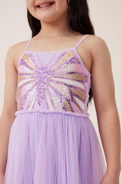 Girls 2-14 Iris Dress Up Dress Lilac Drop/Butterfly Smart Cotton On Dresses