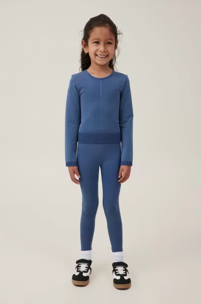 Summer Long Sleeve Top Deal Cotton On Activewear In The Navy Wash Girls 2-14