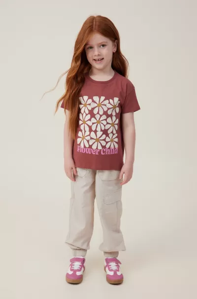 Henna/Flower Child Easy Tops & T-Shirts Cotton On Poppy Short Sleeve Print Tee Girls 2-14