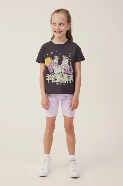 Popular Girls 2-14 Tops & T-Shirts Phantom/Untamed Unicorn Cotton On Poppy Short Sleeve Print Tee