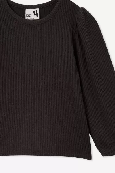 Tara Long Sleeve Top Phantom Lowest Price Guarantee Cotton On Tops & T-Shirts Girls 2-14